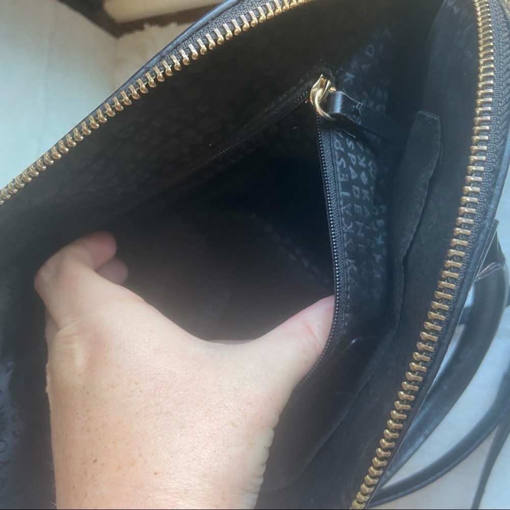 Kate Spade Black Leather Satchel Purse - Picture 8 of 11